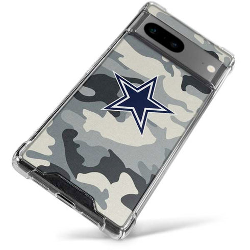 NFL Dallas Cowboys Camo Google Pixel 7a Clear Case